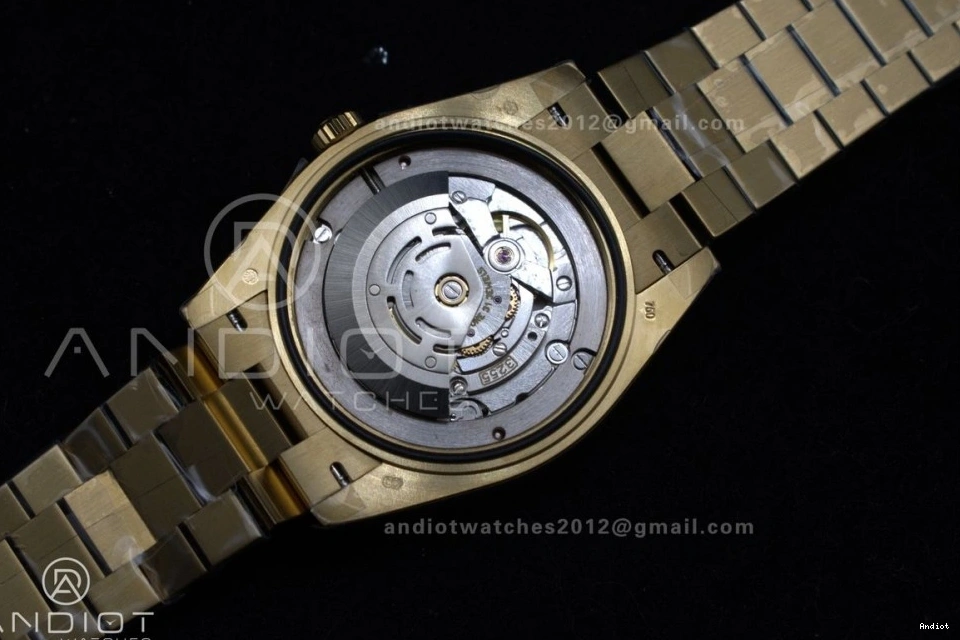 Gold RG DayDate 40 Dial GSF on Gain President Roman Bracelet Weight A2836 0406